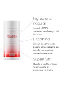 Rejuveniix Nutrifii, integratore con estratti vegetali e antiossidanti, migliora energia, concentrazione e umore. 2